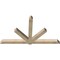 Ekena Millwork Kennewick Rough Sawn Timber Gable Bracket, Douglas Fir, 108"W x 63"H x 6"D x 6"F, 14/12 Pitch GBW108X63X0606KEN00RDF - alternate 4